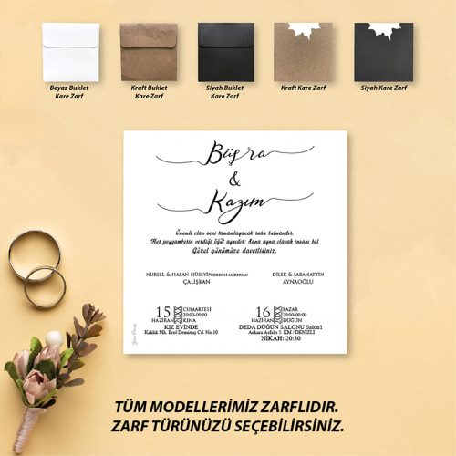 Yeni Davetiye modelleri - Otuz9 Reklam